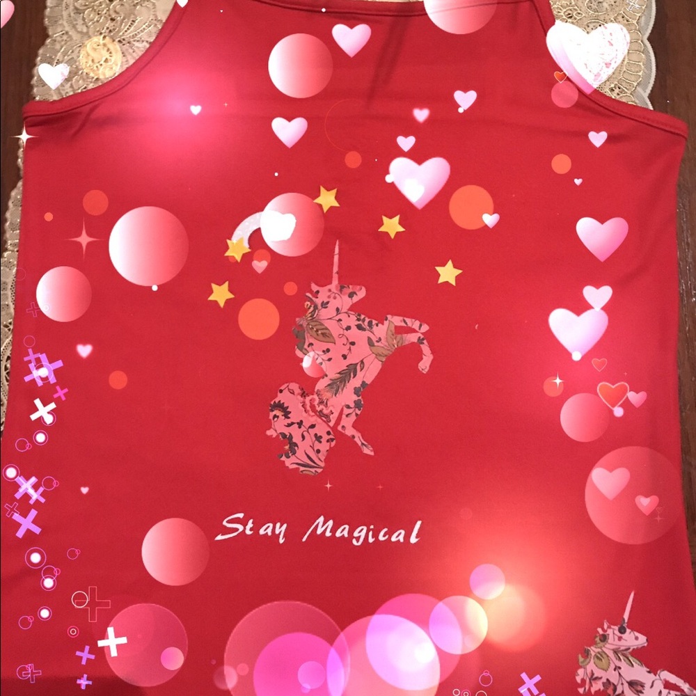 Custom made by me heat transfer iron Unicorn